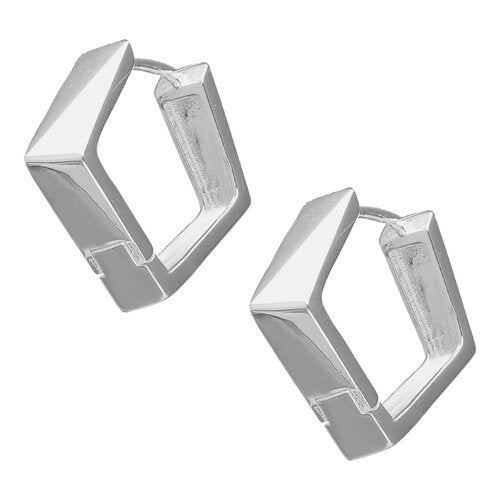 Argollas Rombo Plata 925