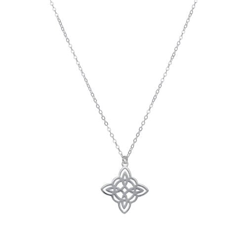 Collar Nudo de Bruja Plata 925